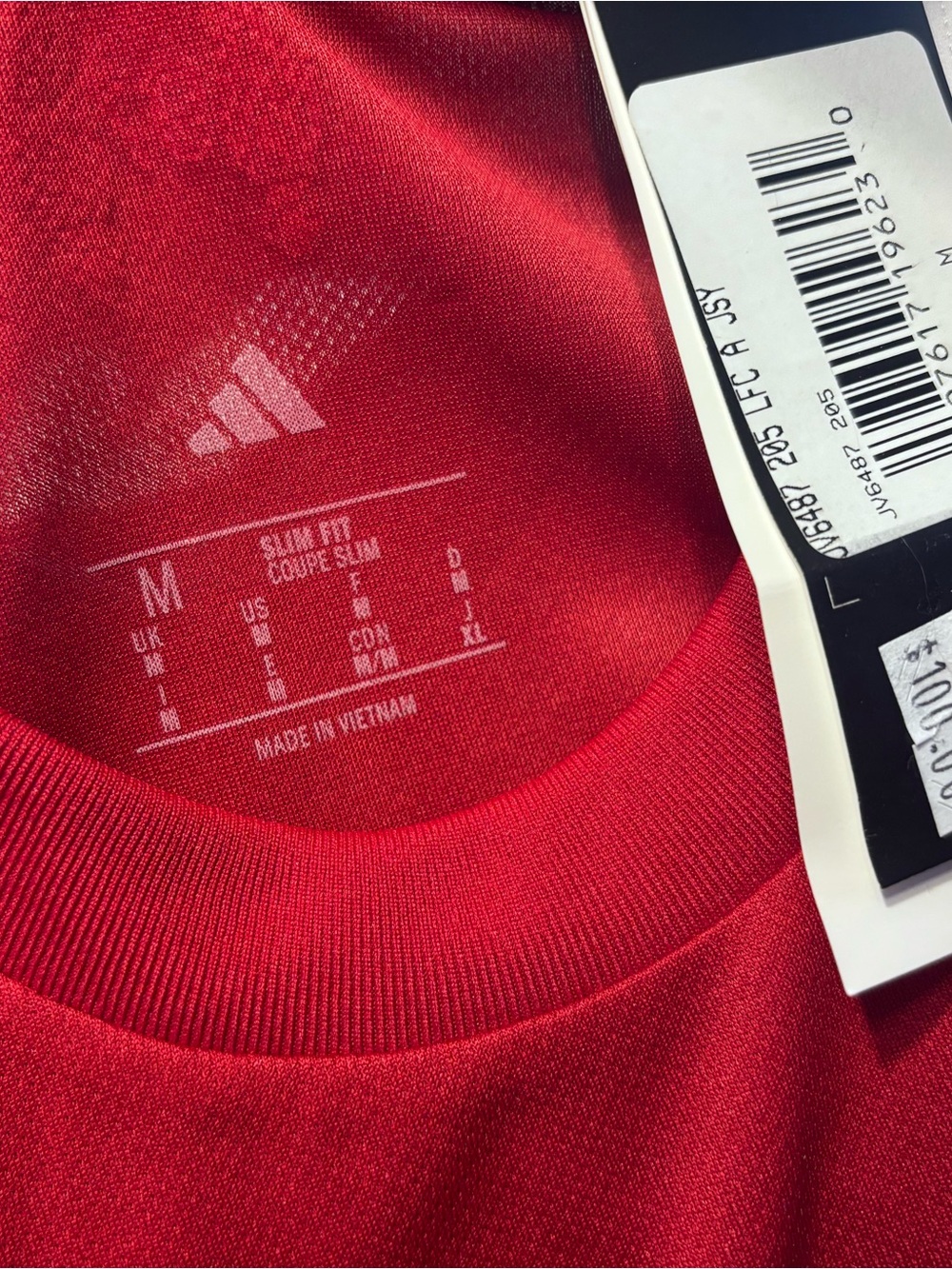 adidas Liverpool FC Red and White Men's Jersey - Picture 3 of 3